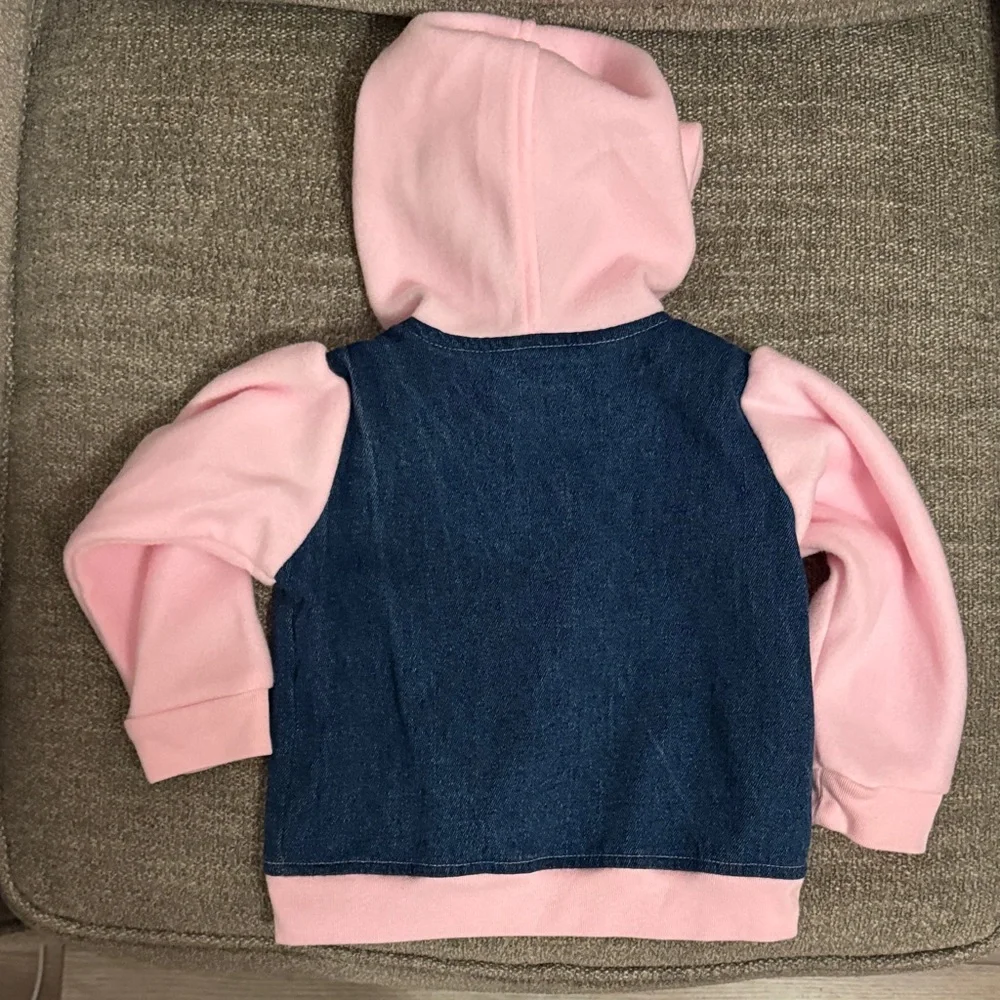 2005 Vintage Strawberry Shortcake.  Charming Pink and Blue Kids Jean Jacket. - Picture 3 of 5